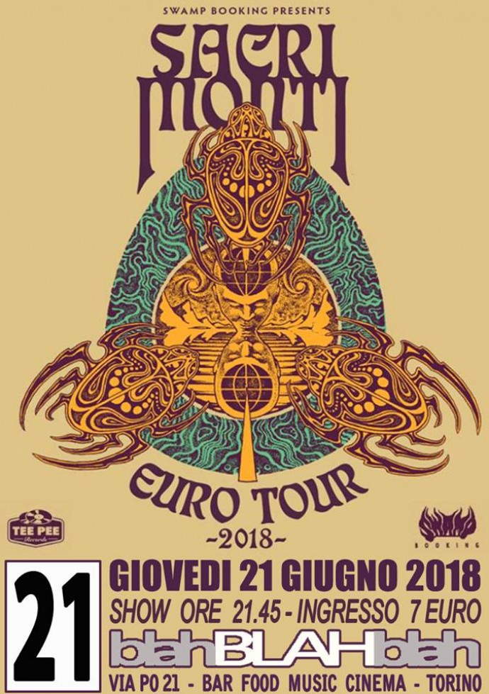 Sacri Monti (USA, Heavy Psych, 70s) in concerto al Blah Blah di Torino